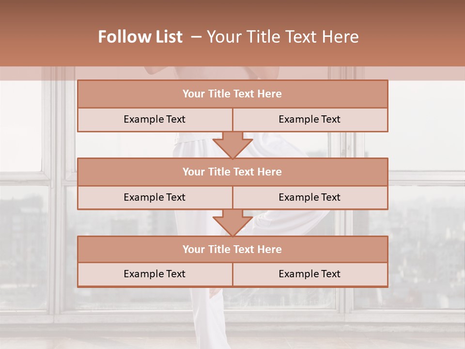 Leg Wooden Man PowerPoint Template