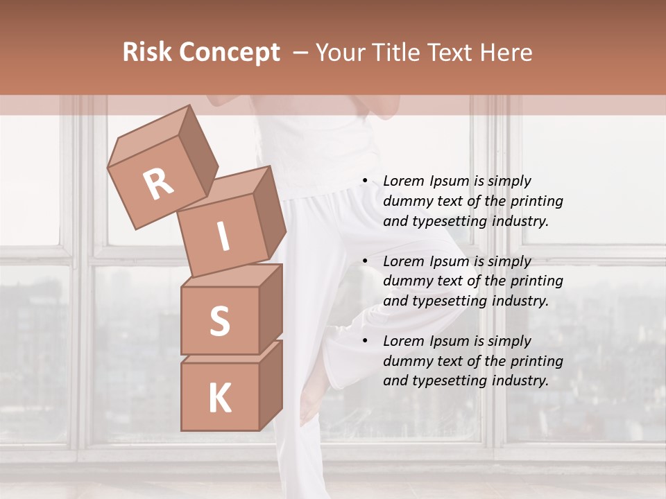 Leg Wooden Man PowerPoint Template