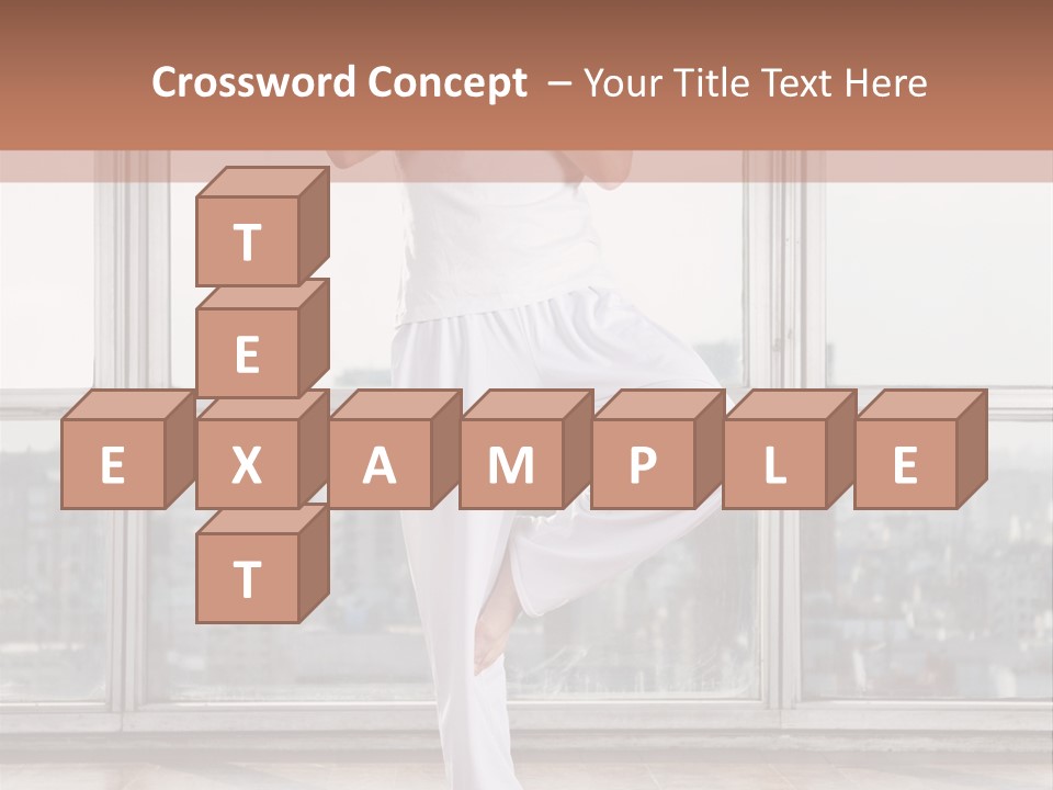 Leg Wooden Man PowerPoint Template