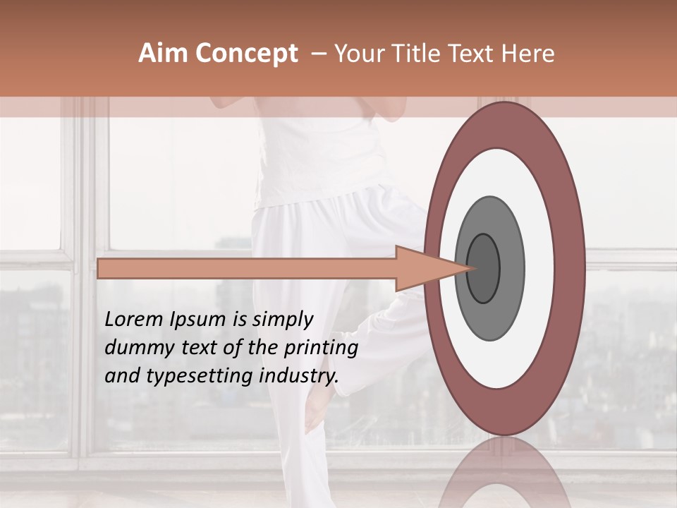 Leg Wooden Man PowerPoint Template