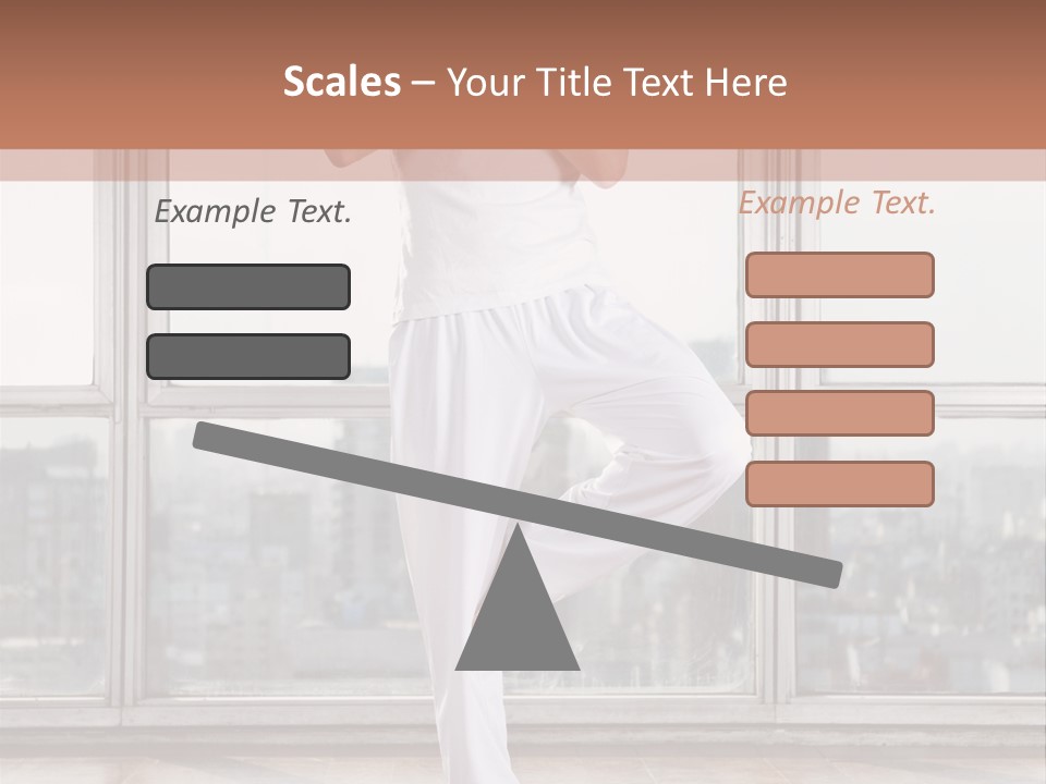 Leg Wooden Man PowerPoint Template