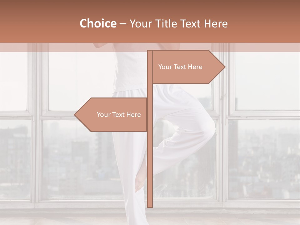 Leg Wooden Man PowerPoint Template