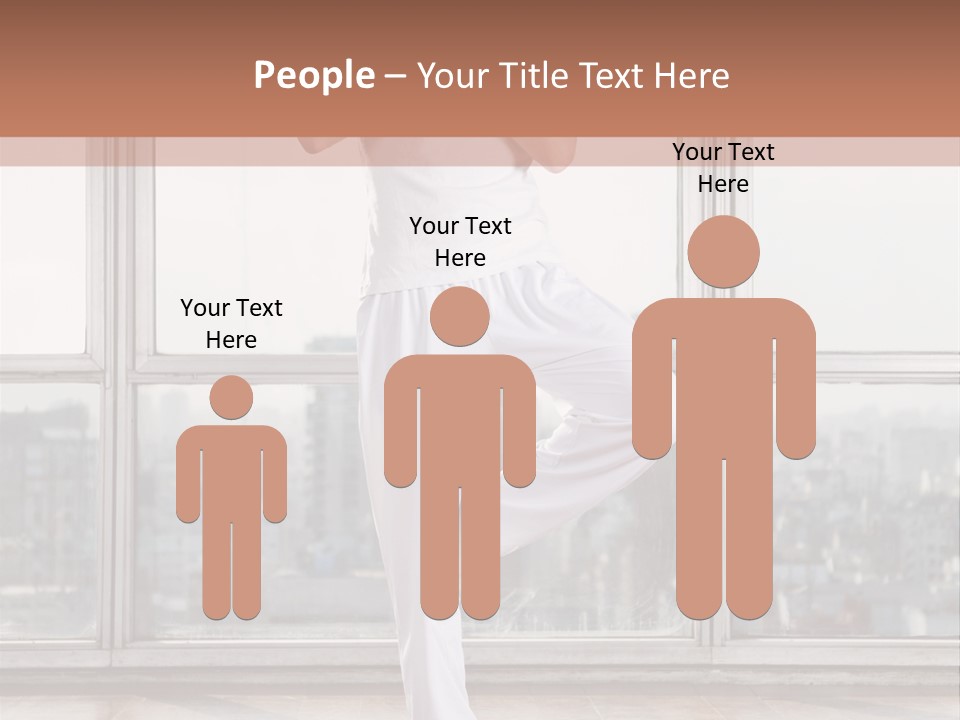 Leg Wooden Man PowerPoint Template