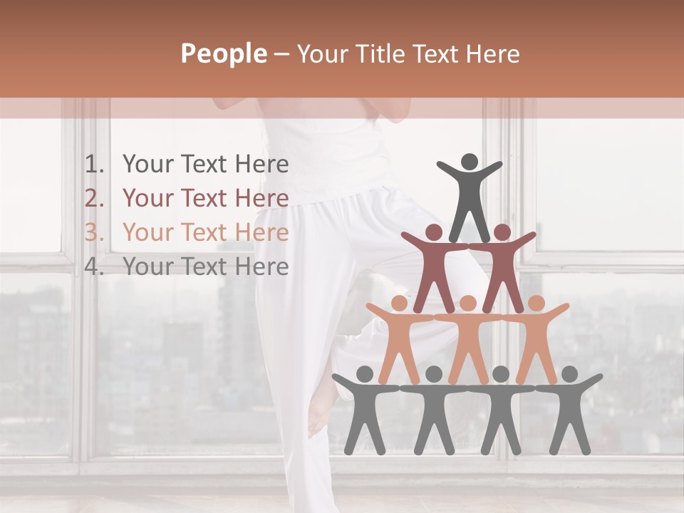 Leg Wooden Man PowerPoint Template