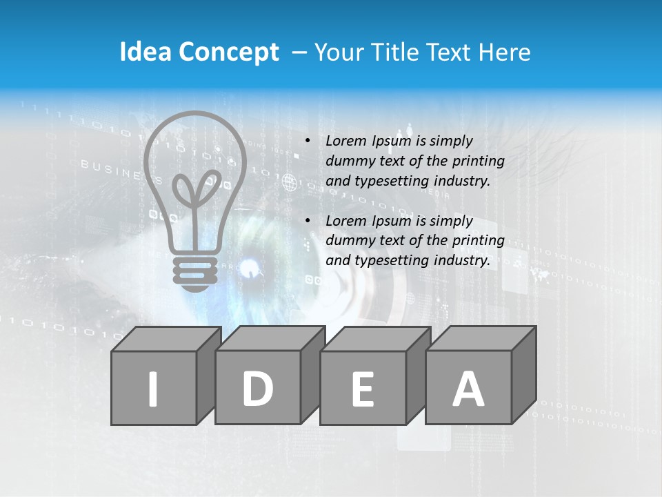 Concept Identification Close Up PowerPoint Template