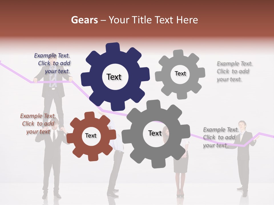 Rising Man Business PowerPoint Template
