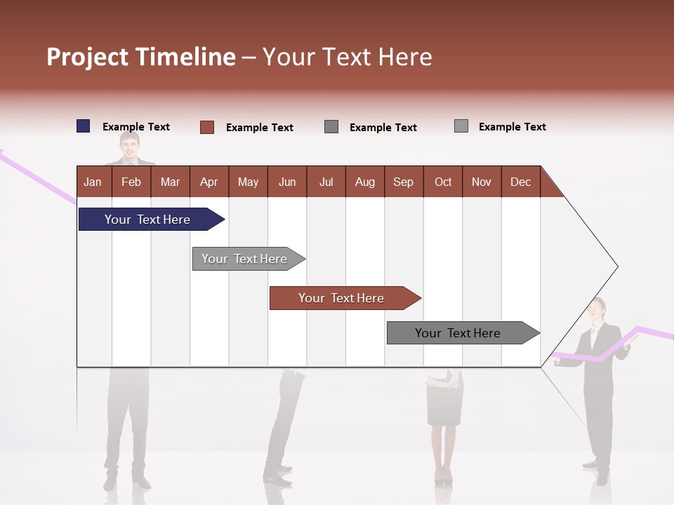 Rising Man Business PowerPoint Template