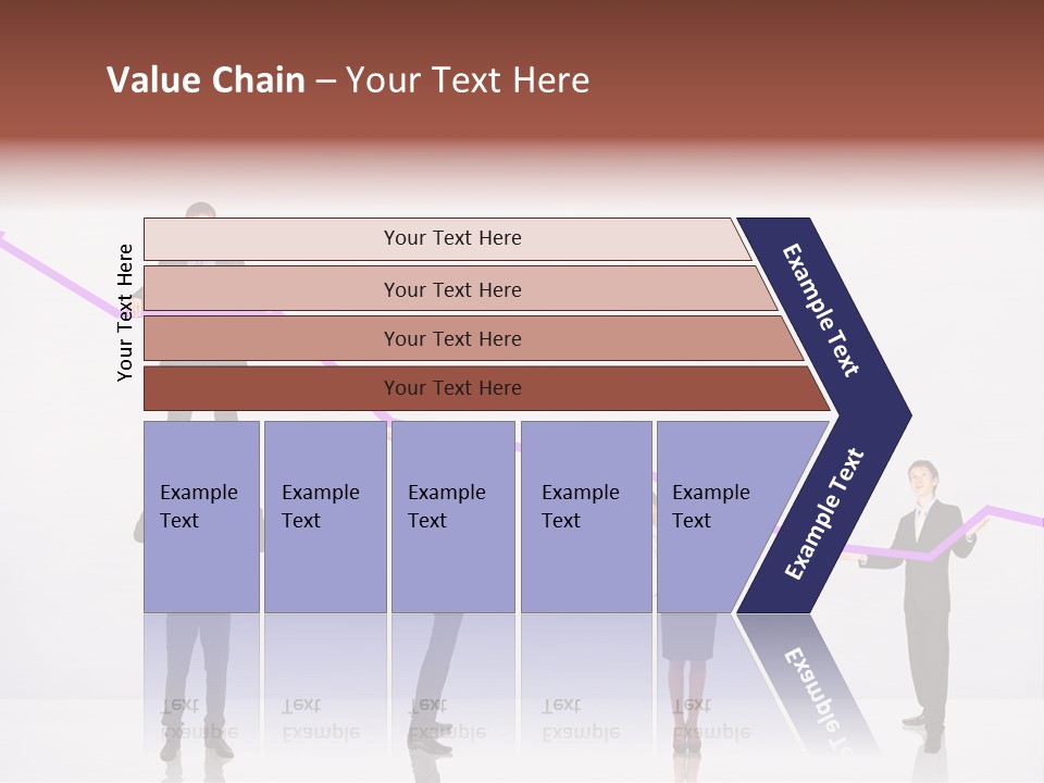 Rising Man Business PowerPoint Template