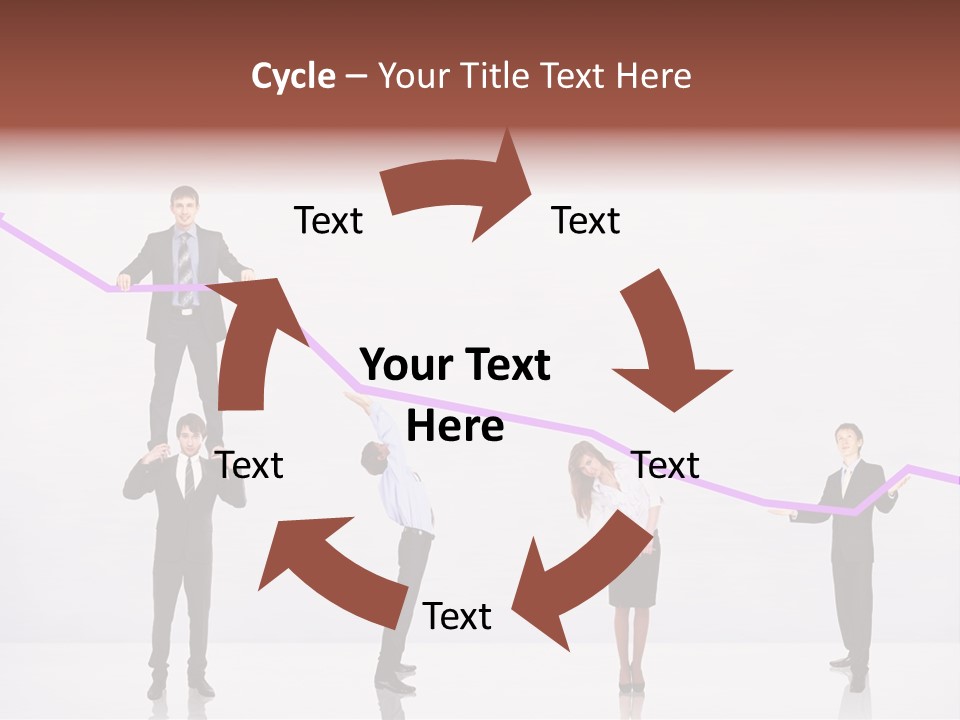 Rising Man Business PowerPoint Template