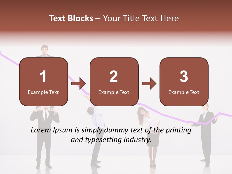 Rising Man Business PowerPoint Template
