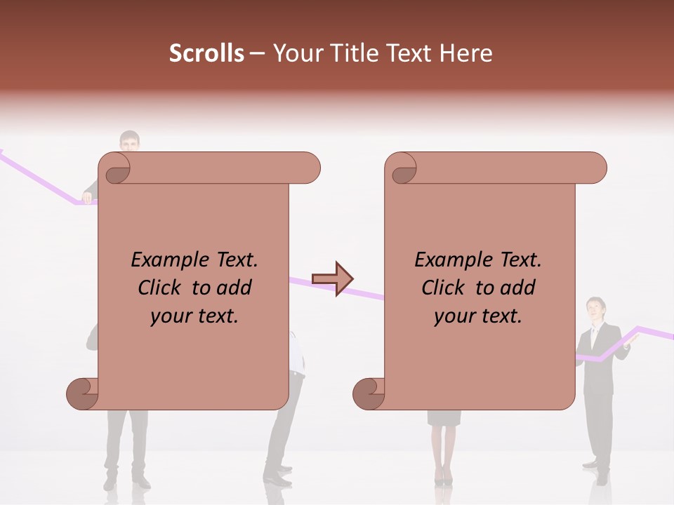 Rising Man Business PowerPoint Template