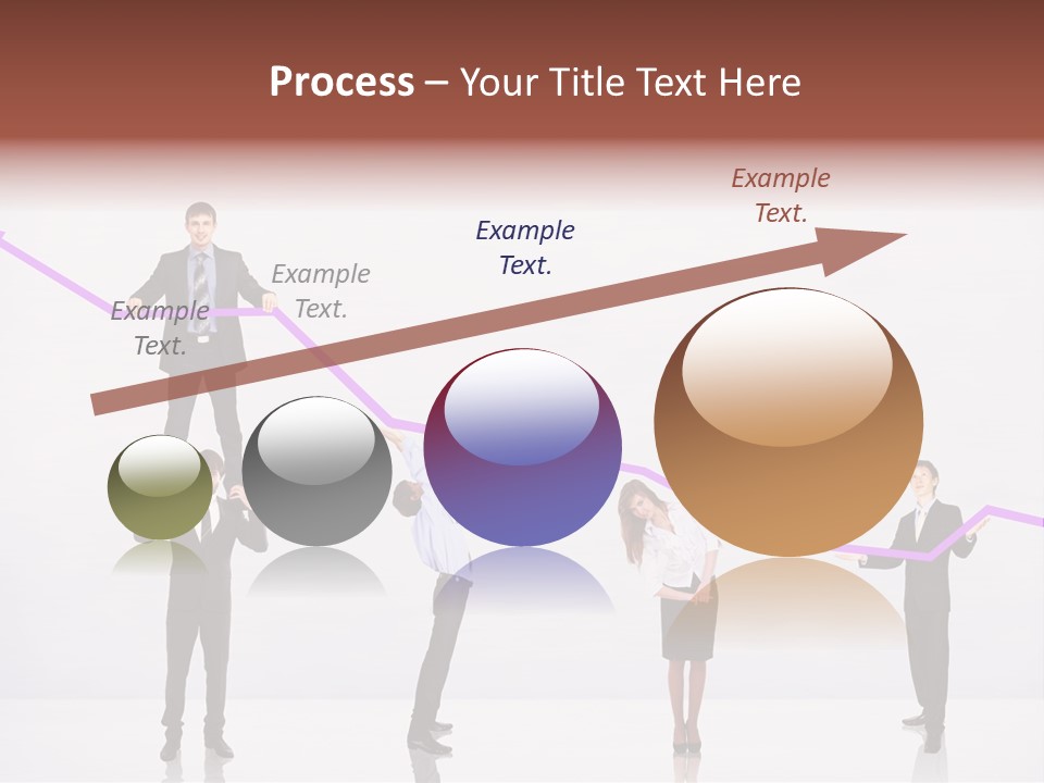 Rising Man Business PowerPoint Template