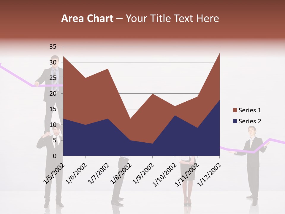 Rising Man Business PowerPoint Template