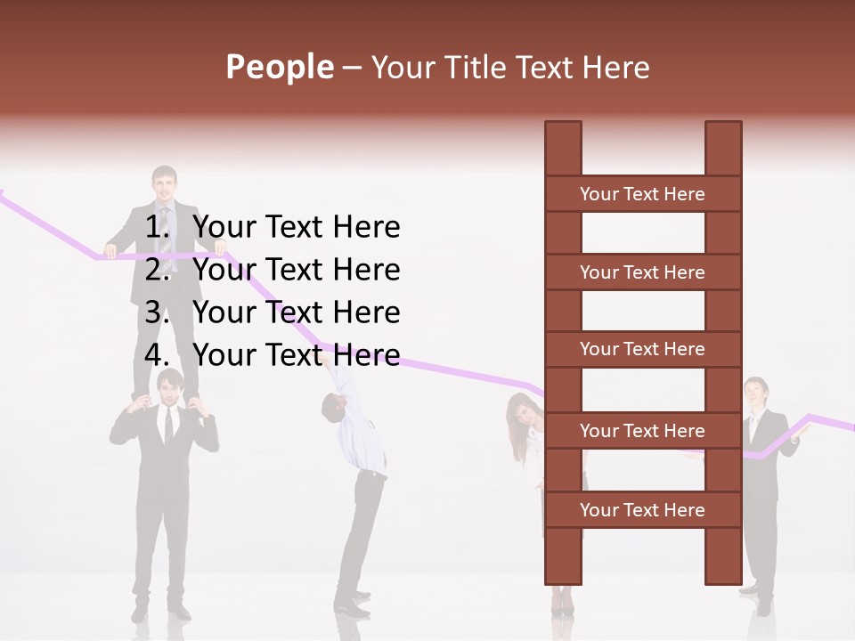 Rising Man Business PowerPoint Template