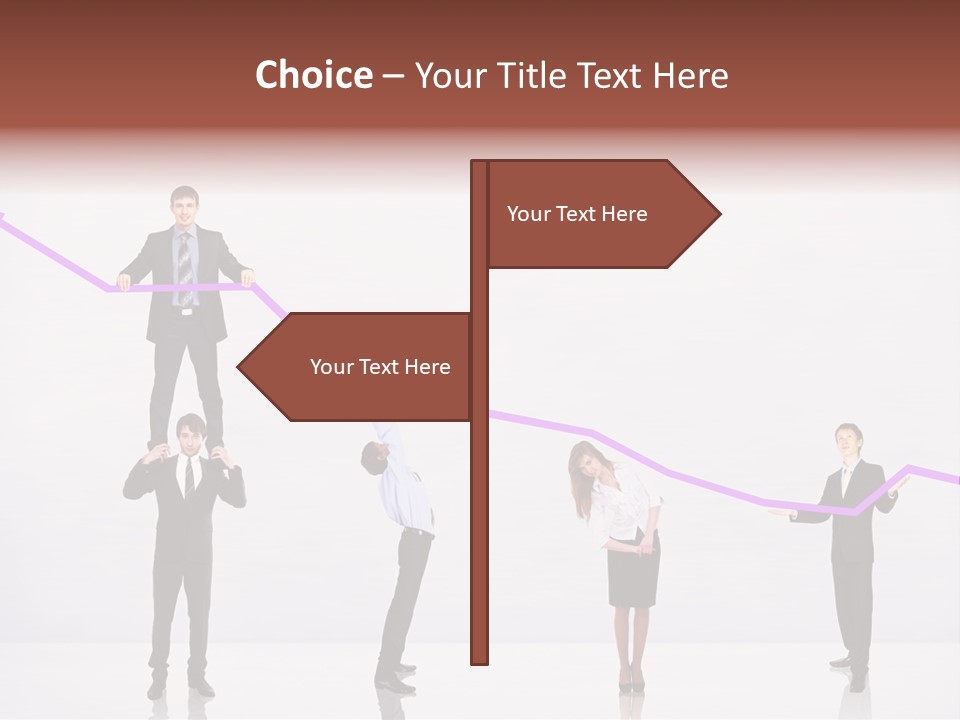 Rising Man Business PowerPoint Template