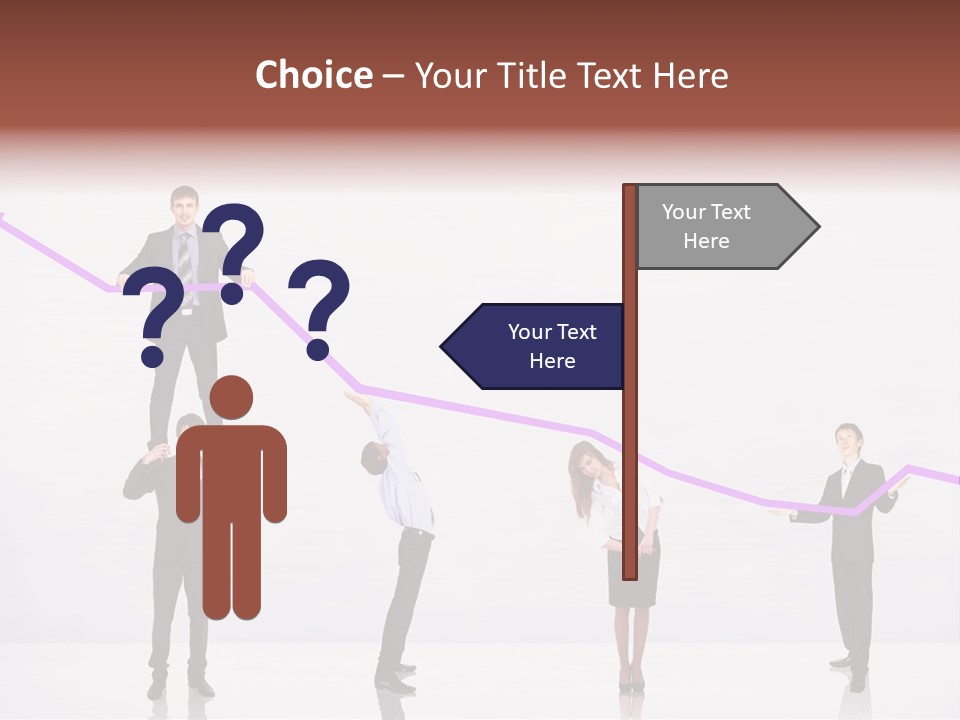 Rising Man Business PowerPoint Template