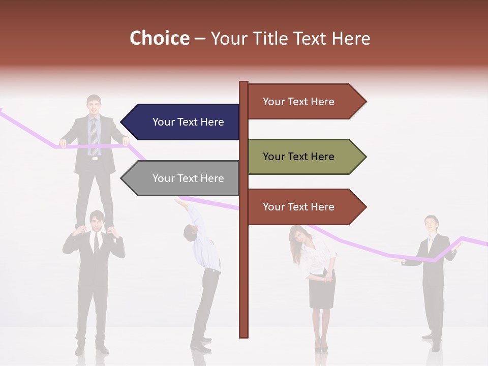Rising Man Business PowerPoint Template