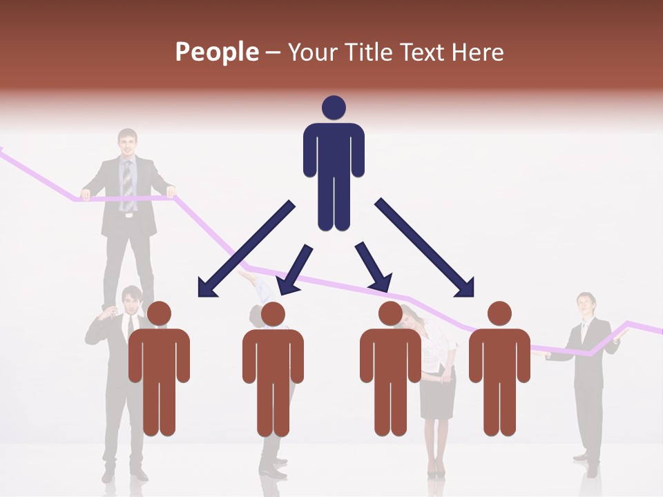 Rising Man Business PowerPoint Template