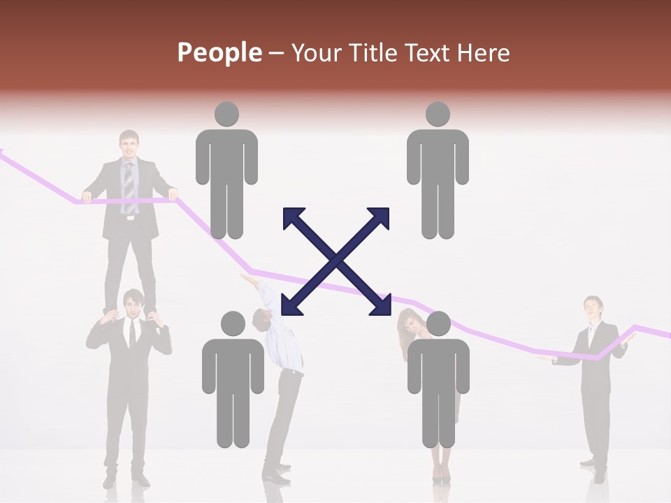 Rising Man Business PowerPoint Template