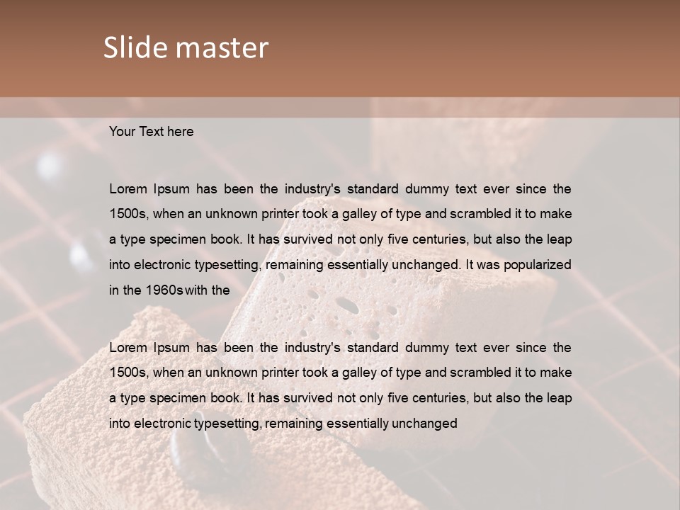Sweet Square Eating PowerPoint Template