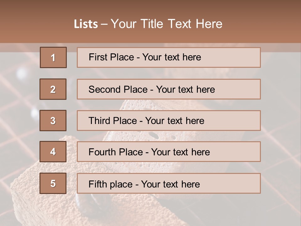 Sweet Square Eating PowerPoint Template