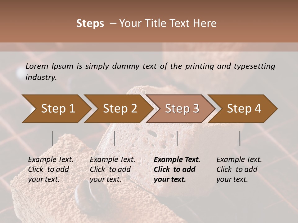 Sweet Square Eating PowerPoint Template
