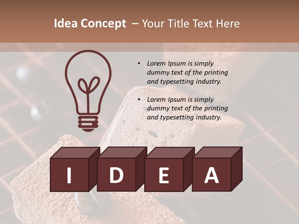 Sweet Square Eating PowerPoint Template