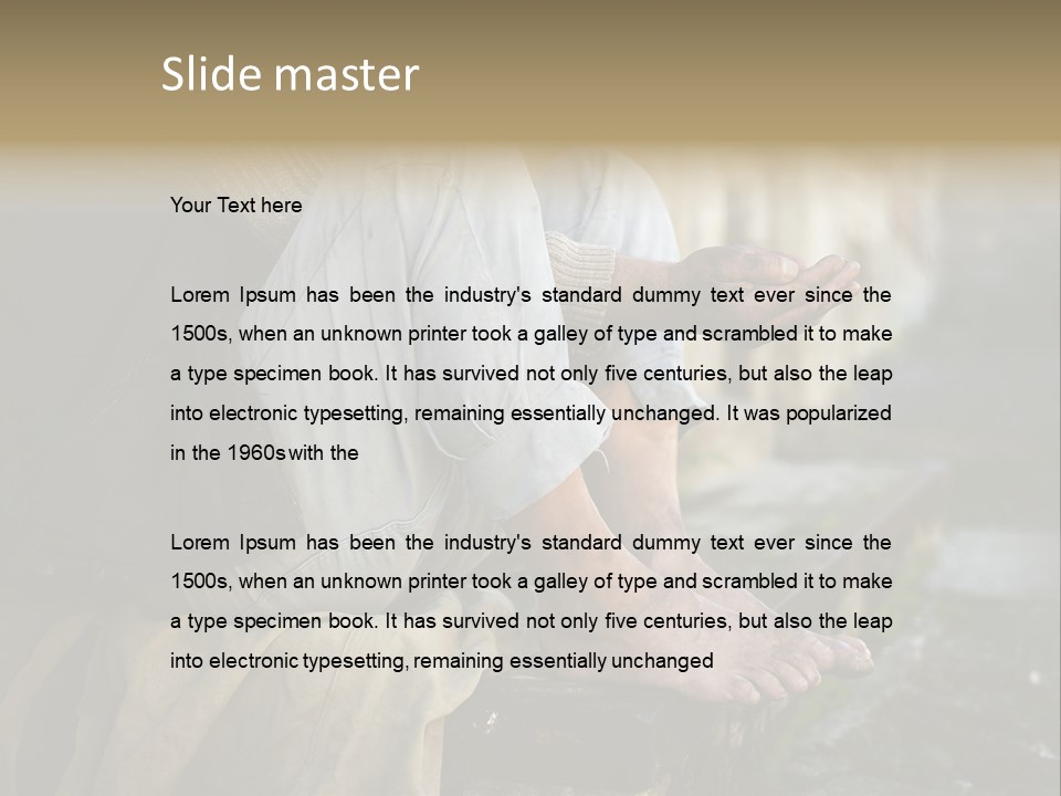 Beggar Trash Drunkeness PowerPoint Template