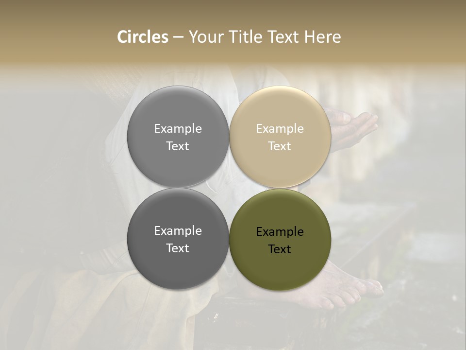 Beggar Trash Drunkeness PowerPoint Template