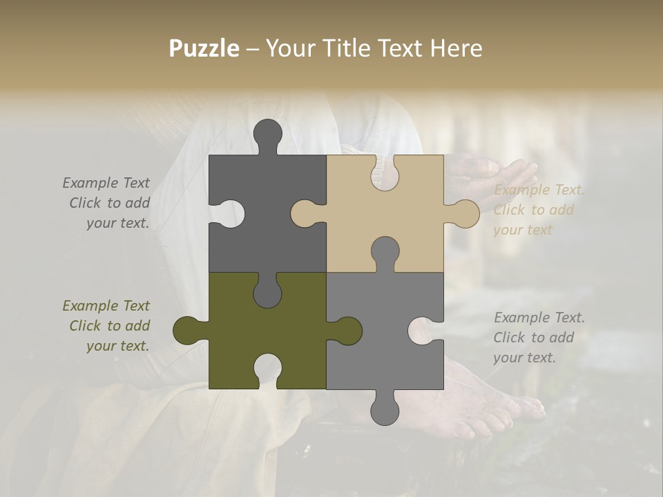 Beggar Trash Drunkeness PowerPoint Template