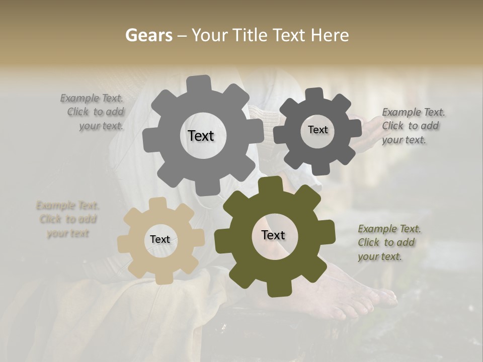 Beggar Trash Drunkeness PowerPoint Template