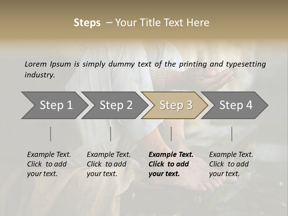 Beggar Trash Drunkeness PowerPoint Template