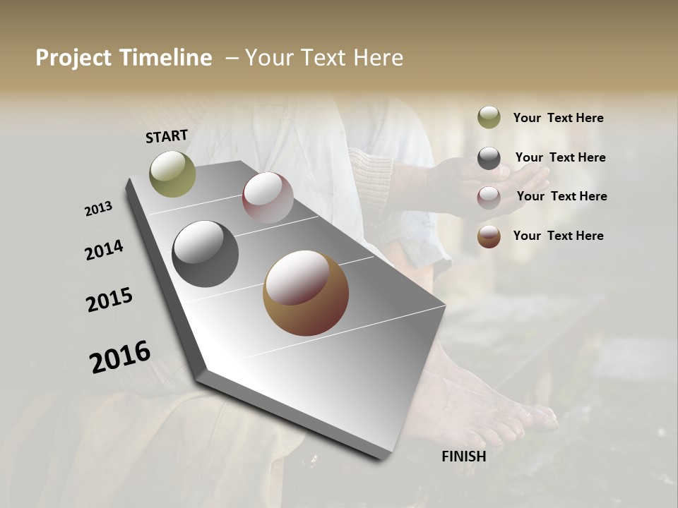 Beggar Trash Drunkeness PowerPoint Template