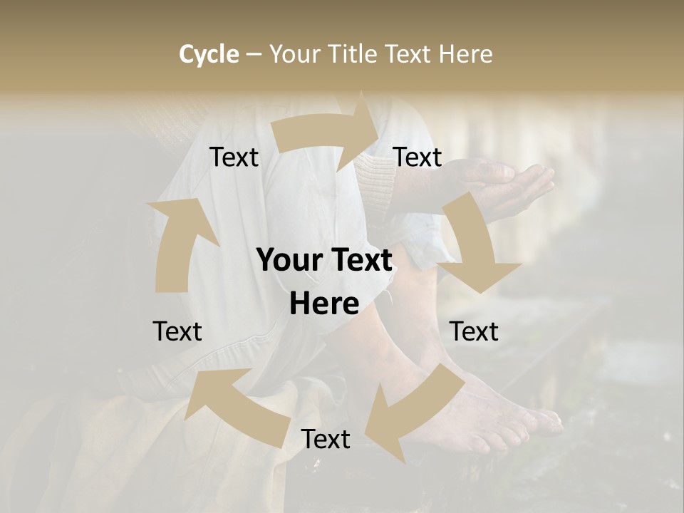 Beggar Trash Drunkeness PowerPoint Template
