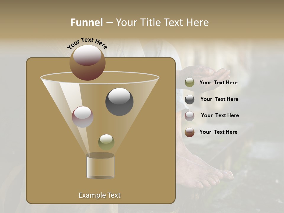 Beggar Trash Drunkeness PowerPoint Template