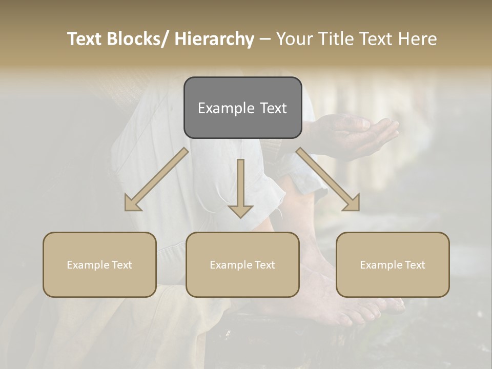 Beggar Trash Drunkeness PowerPoint Template