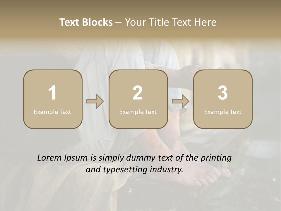 Beggar Trash Drunkeness PowerPoint Template