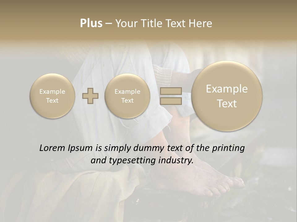 Beggar Trash Drunkeness PowerPoint Template