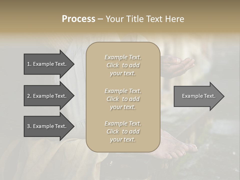 Beggar Trash Drunkeness PowerPoint Template