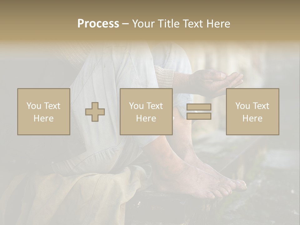 Beggar Trash Drunkeness PowerPoint Template