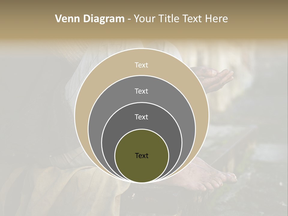 Beggar Trash Drunkeness PowerPoint Template
