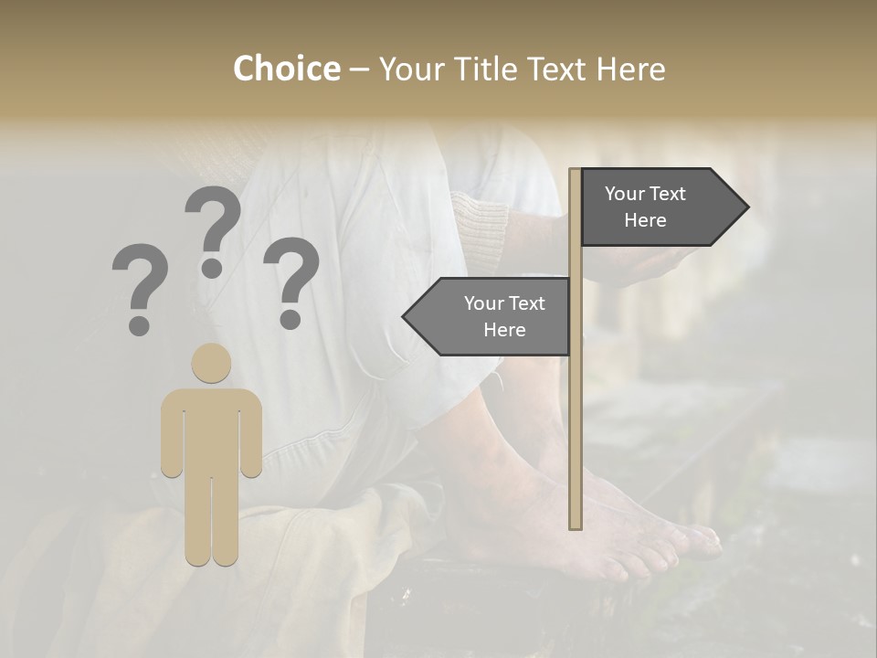 Beggar Trash Drunkeness PowerPoint Template