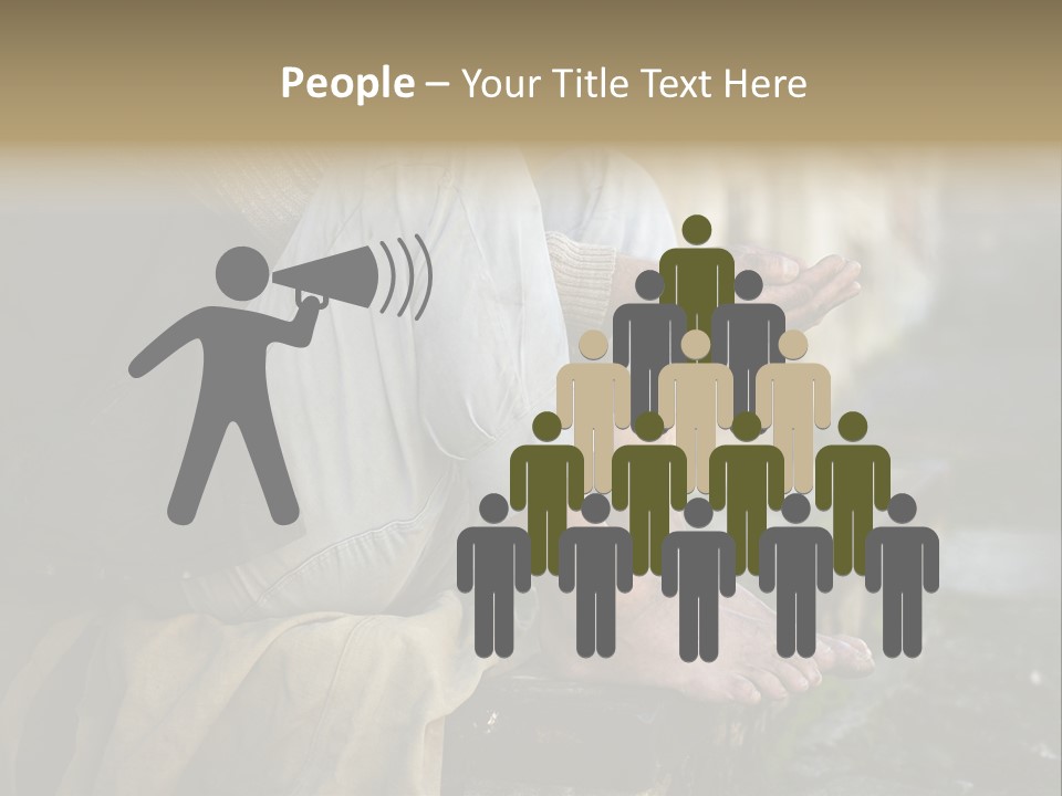 Beggar Trash Drunkeness PowerPoint Template