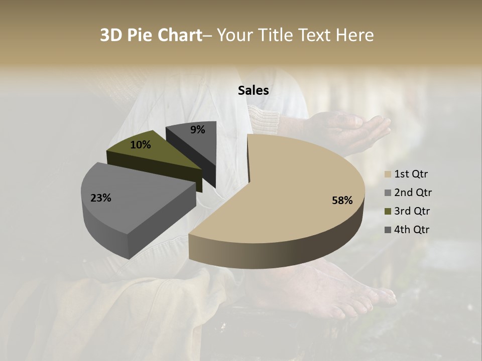 Beggar Trash Drunkeness PowerPoint Template