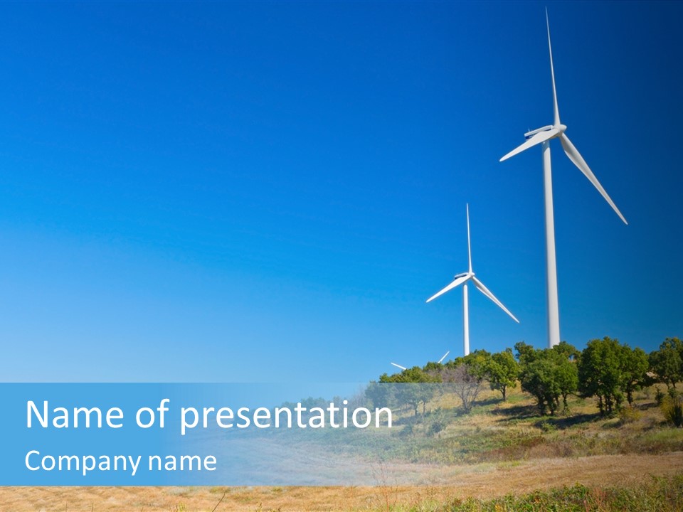 Sustainability Electrical Generator PowerPoint Template