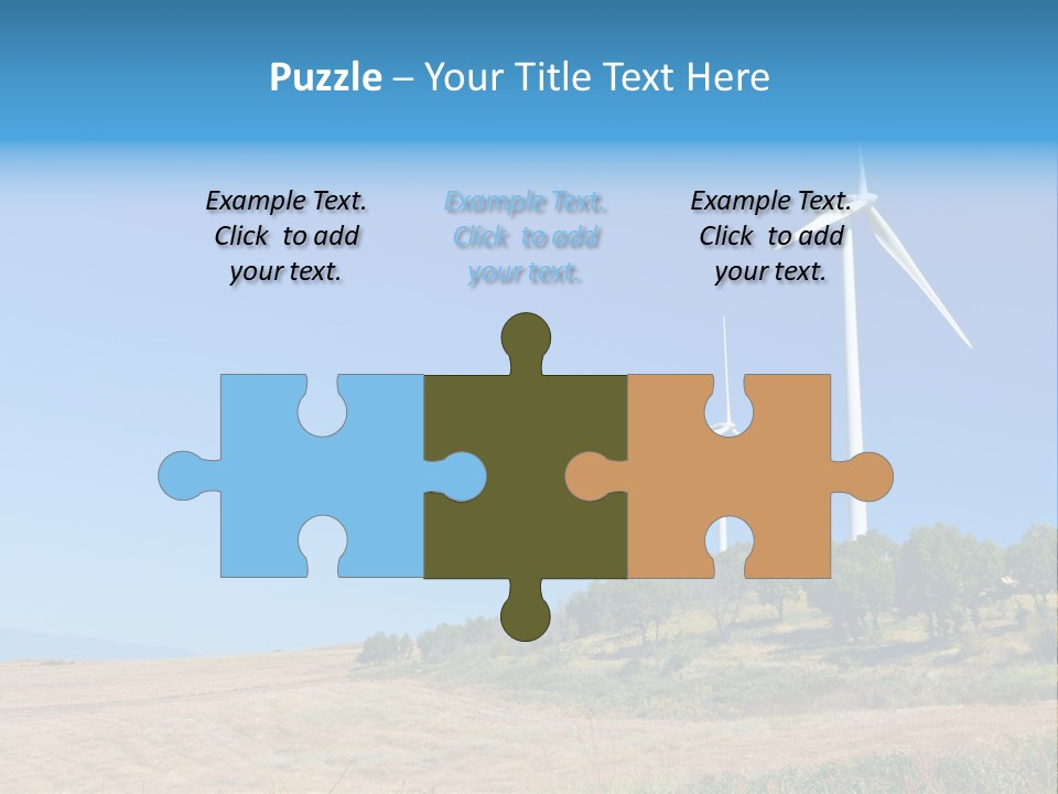 Sustainability Electrical Generator PowerPoint Template