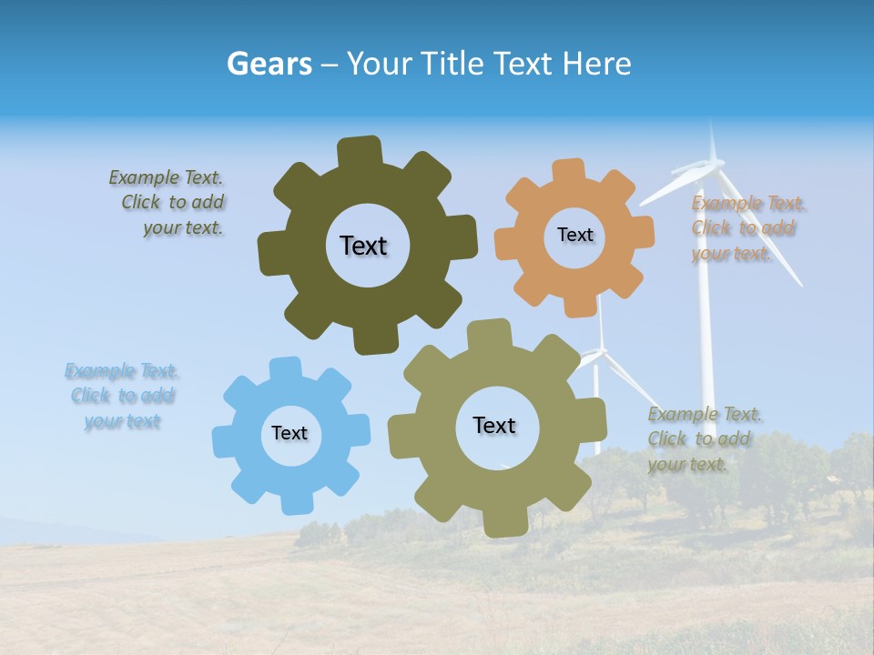 Sustainability Electrical Generator PowerPoint Template