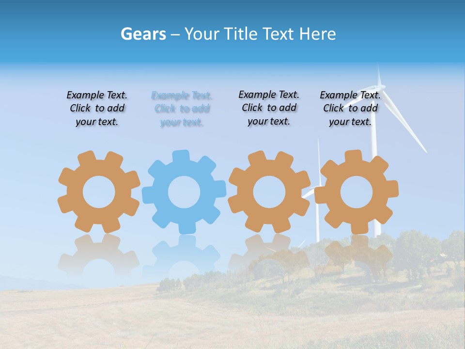 Sustainability Electrical Generator PowerPoint Template