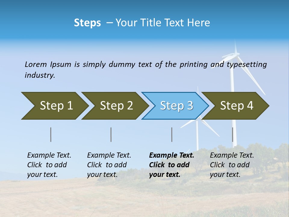Sustainability Electrical Generator PowerPoint Template