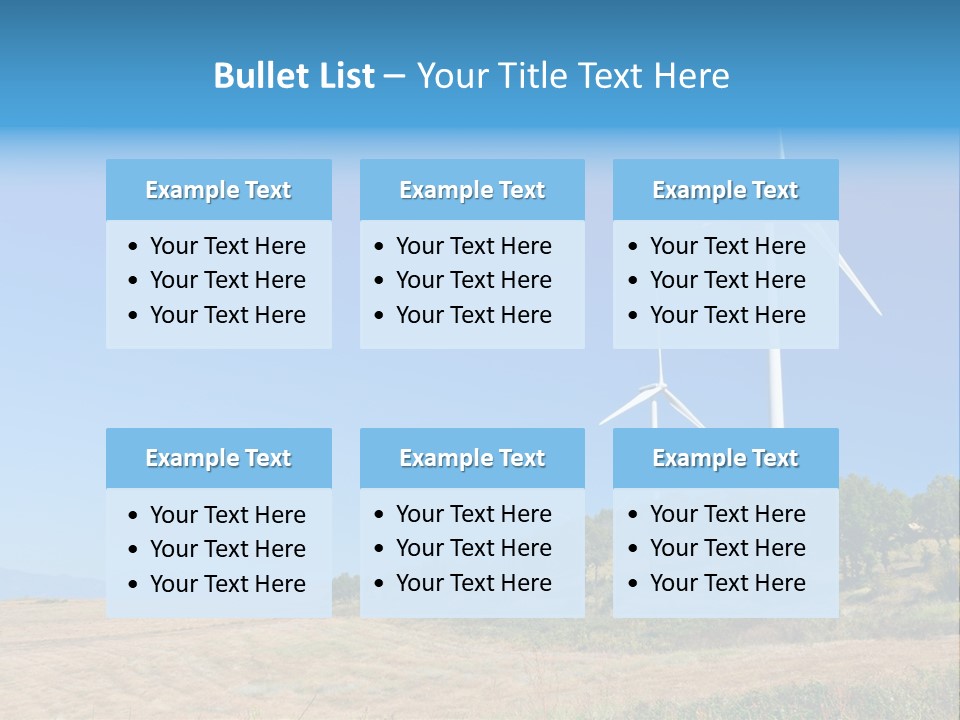 Sustainability Electrical Generator PowerPoint Template